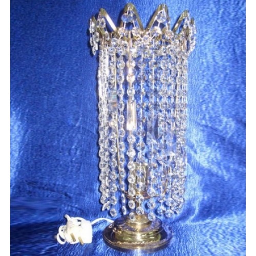 Лампа настольная Элит Ёлочка прозрачная в Магнитогорске Гусь Хрустальный